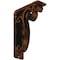 Ekena Millwork Avery Wrought Iron Bracket, (Triple center brace), Antiqued Bronze 2"W x 5 1/2"D x 8"H BKTM02X05X08TAVABZ - alternate 1